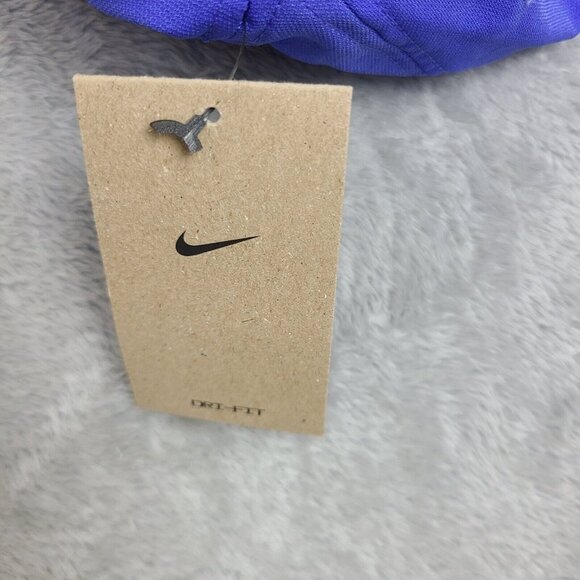 Nike Hat Mens Adjustable Dri FIT Club Cap Structured Swoosh Jade Marine Blue - Picture 2 of 10